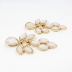 Seashell Pink Opal Stone Princesse Earrings